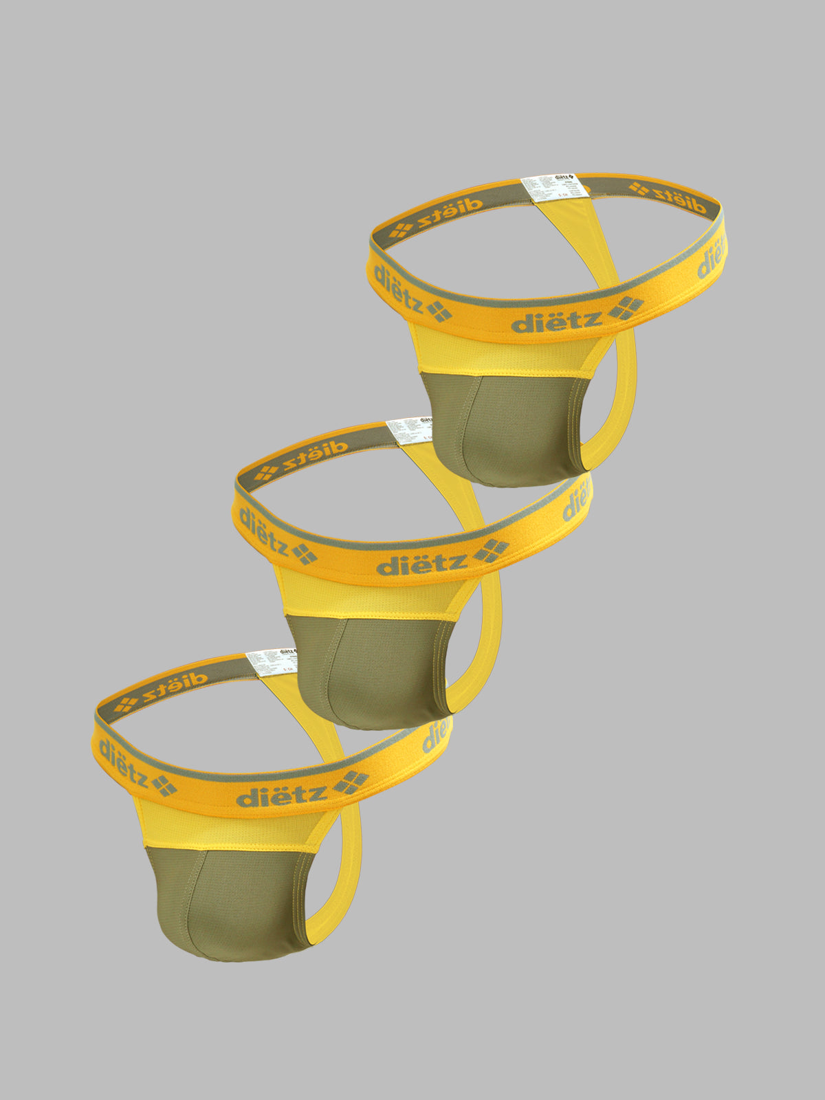 Set of 3 Bravo Yellow Thongs