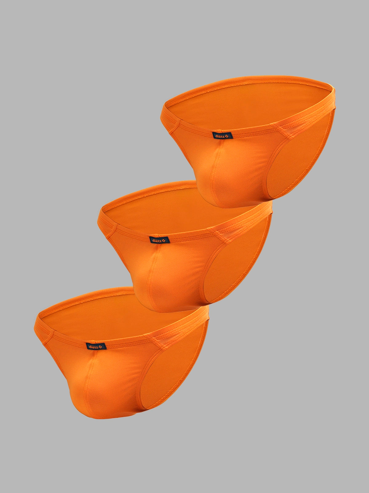 Set of 3 Bahia Orange Briefs