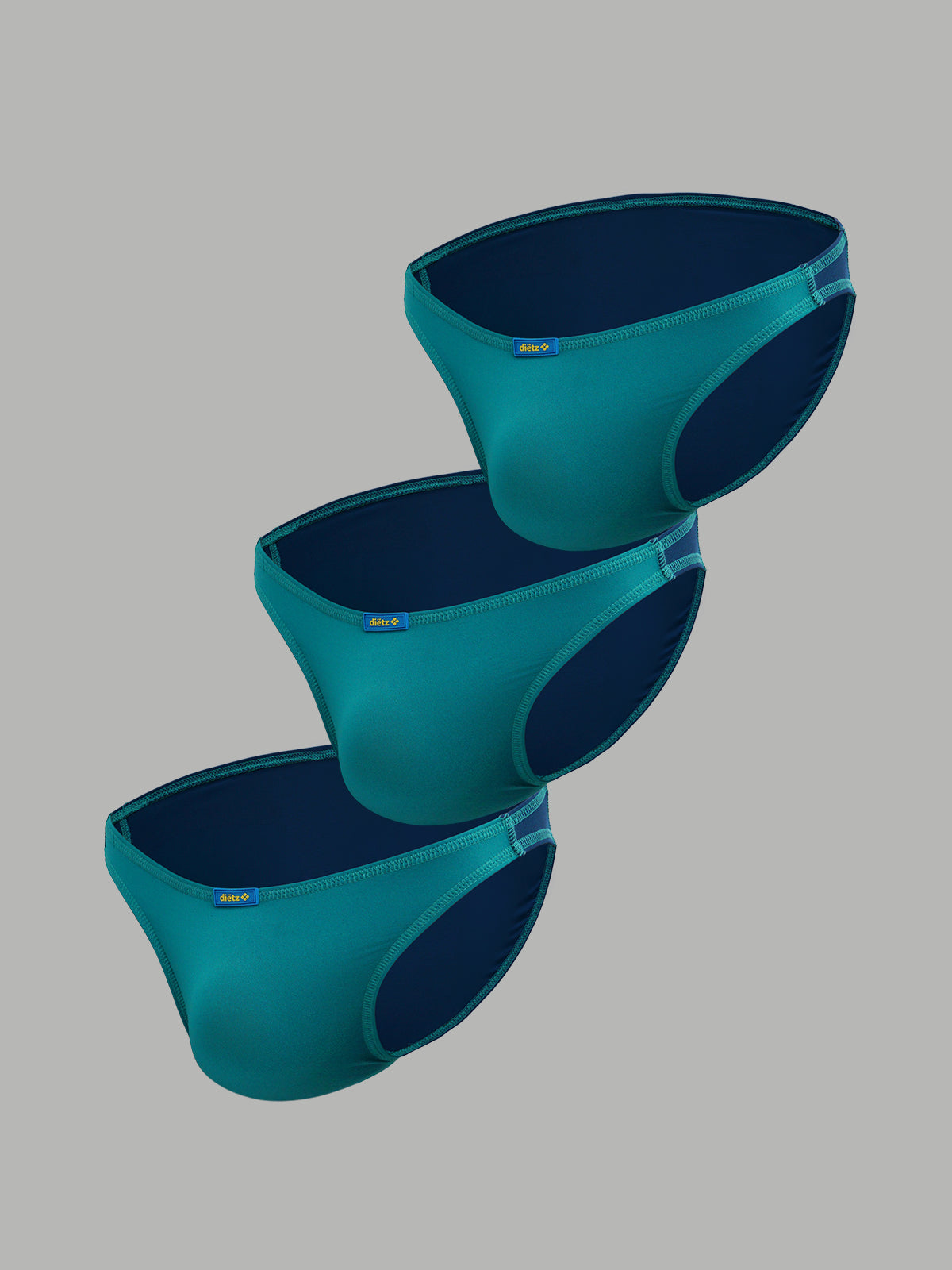 Set of 3 Maverick Bubble Gum Emerald Briefs