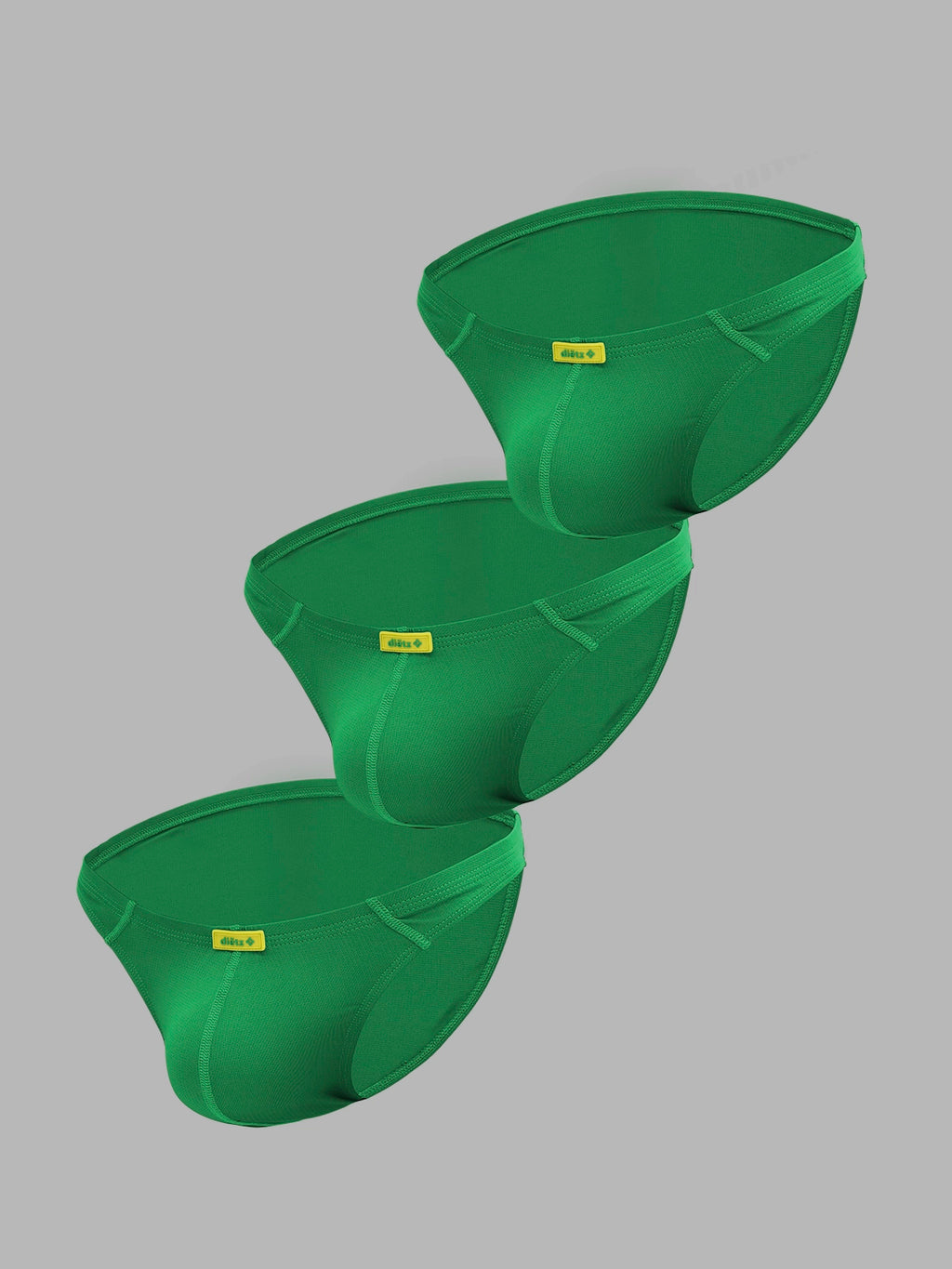 Set of 3 Warrior Briefs NEW green