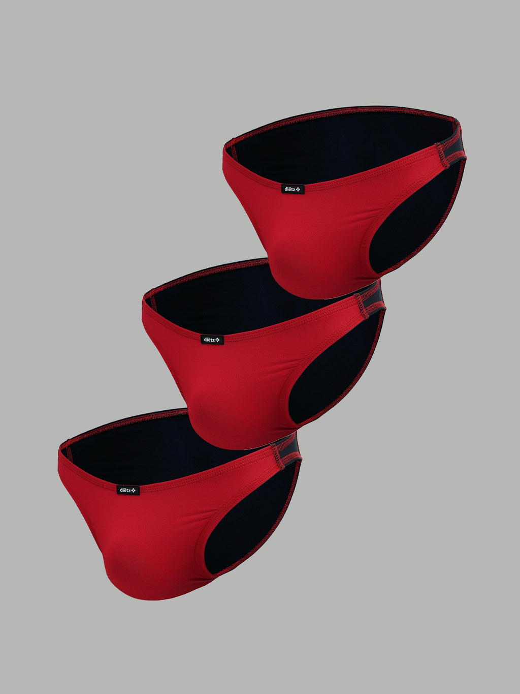 Set de 3 Trusas Maverick Bubble Gum Rojo