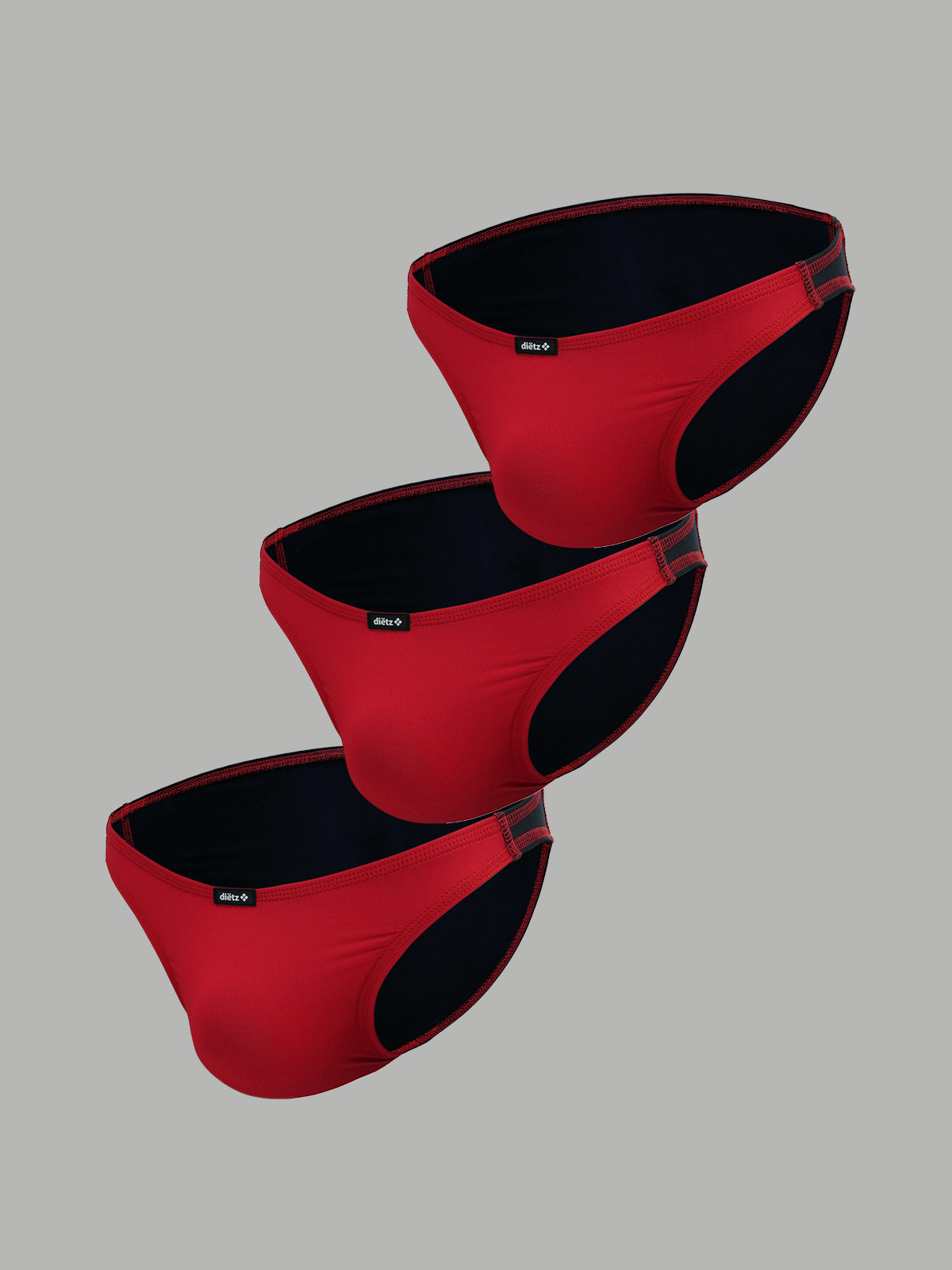 Set de 3 Trusas Maverick Bubble Gum Rojo