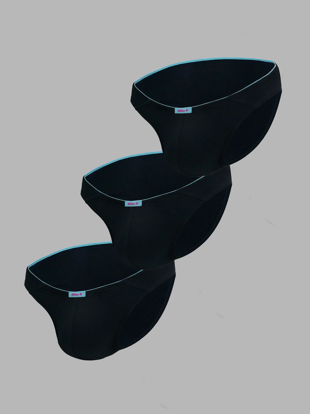 Set of 3 Basic Black Briefs
