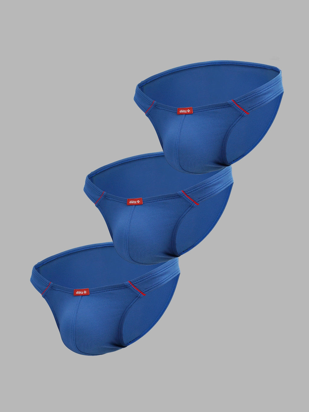 Set of 3 Monza Blue Briefs