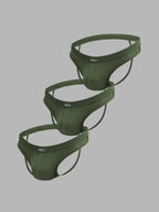 Set de 3 Jocks Vigor Verde olivo