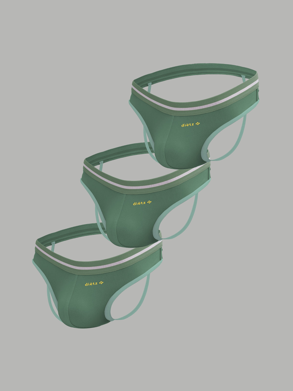 Set of 3 Olive Green Ice Jocks
