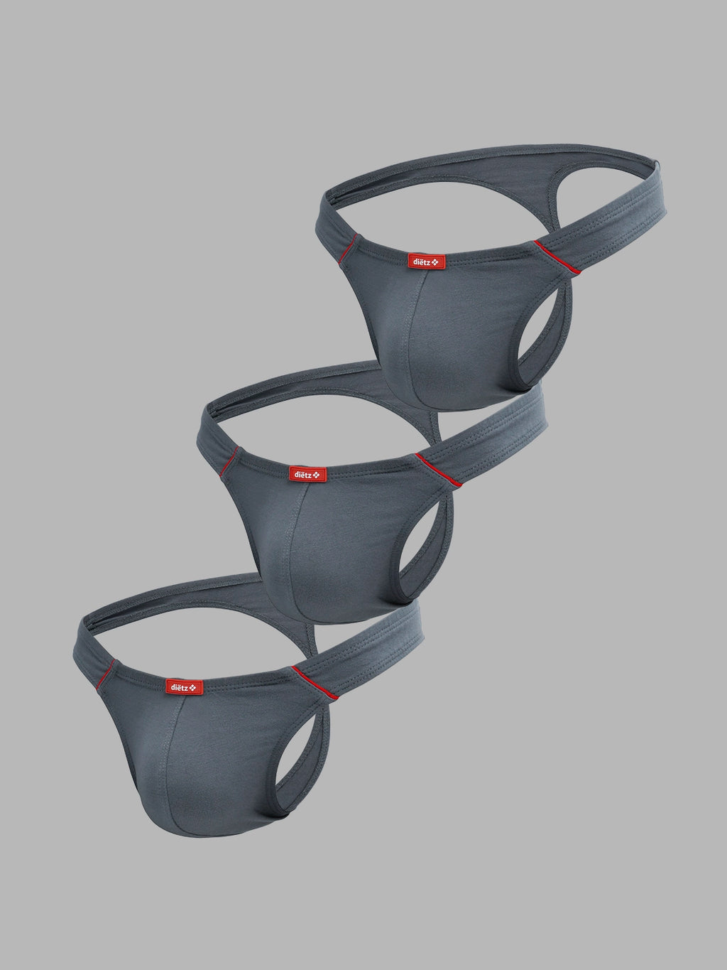 Set of 3 Monza Gray Thongs