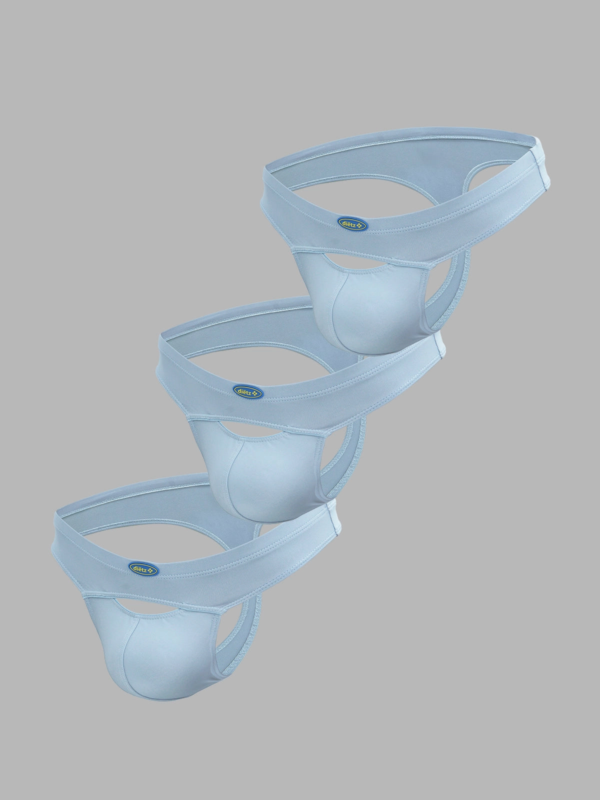 Set of 3 Blaze light blue thongs