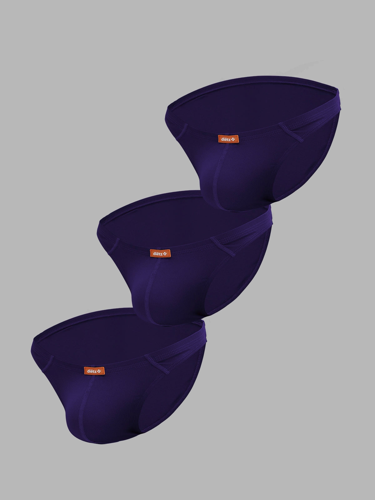 Set of 3 Warrior Briefs NEW Purple