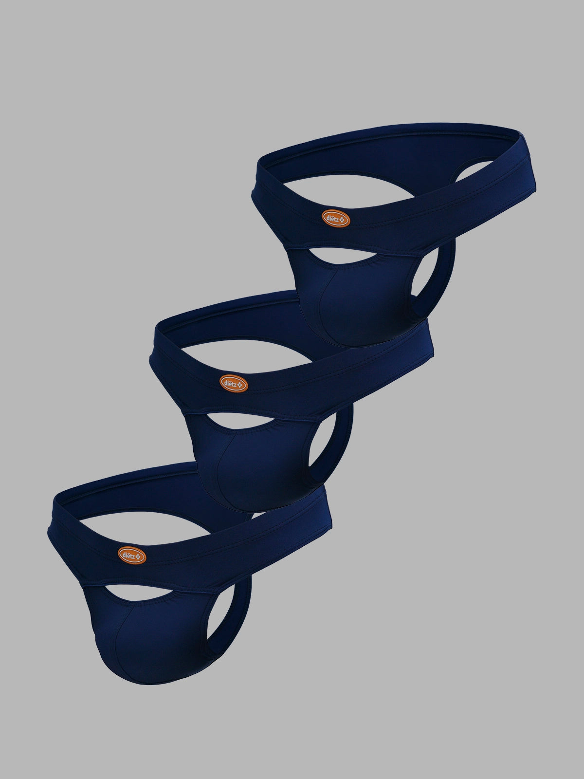 Set of 3 Navy Blue Blaze Thongs