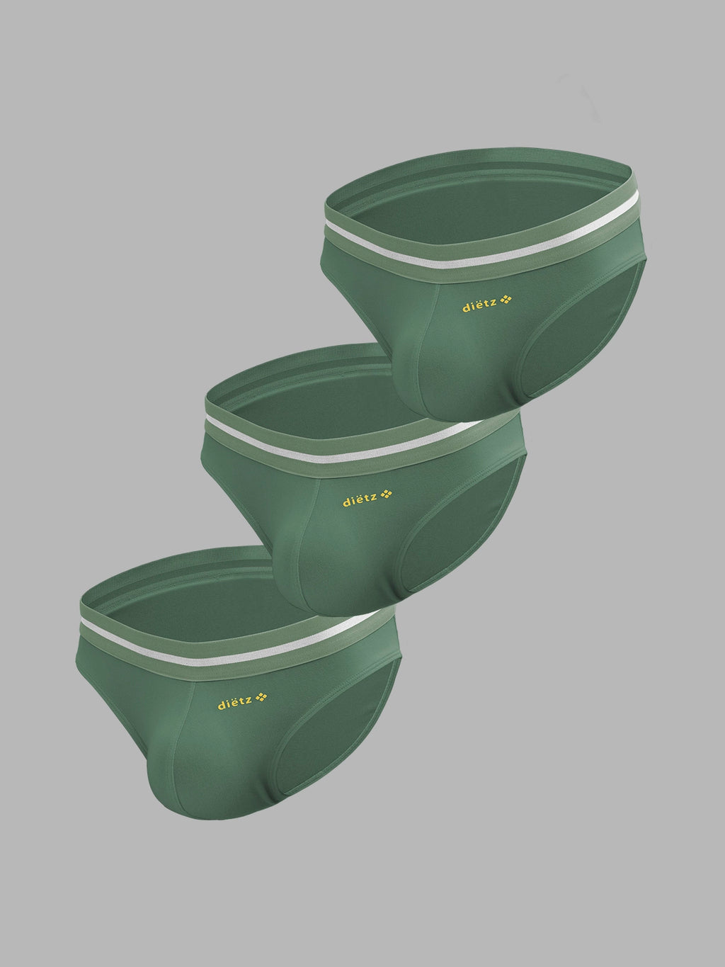Set de 3 Trusas Ice Verde Olivo
