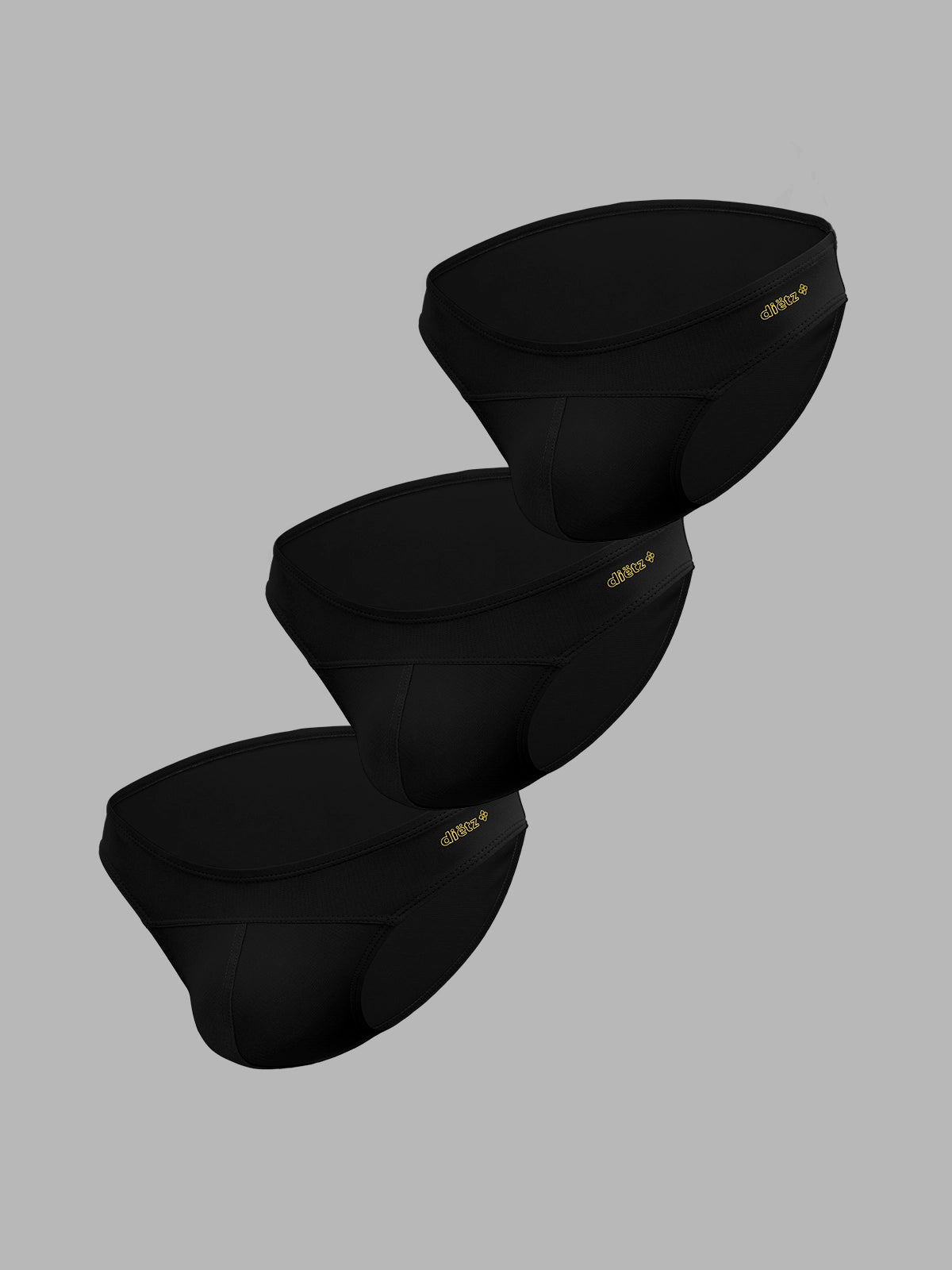 Set of 3 Konan Black Briefs