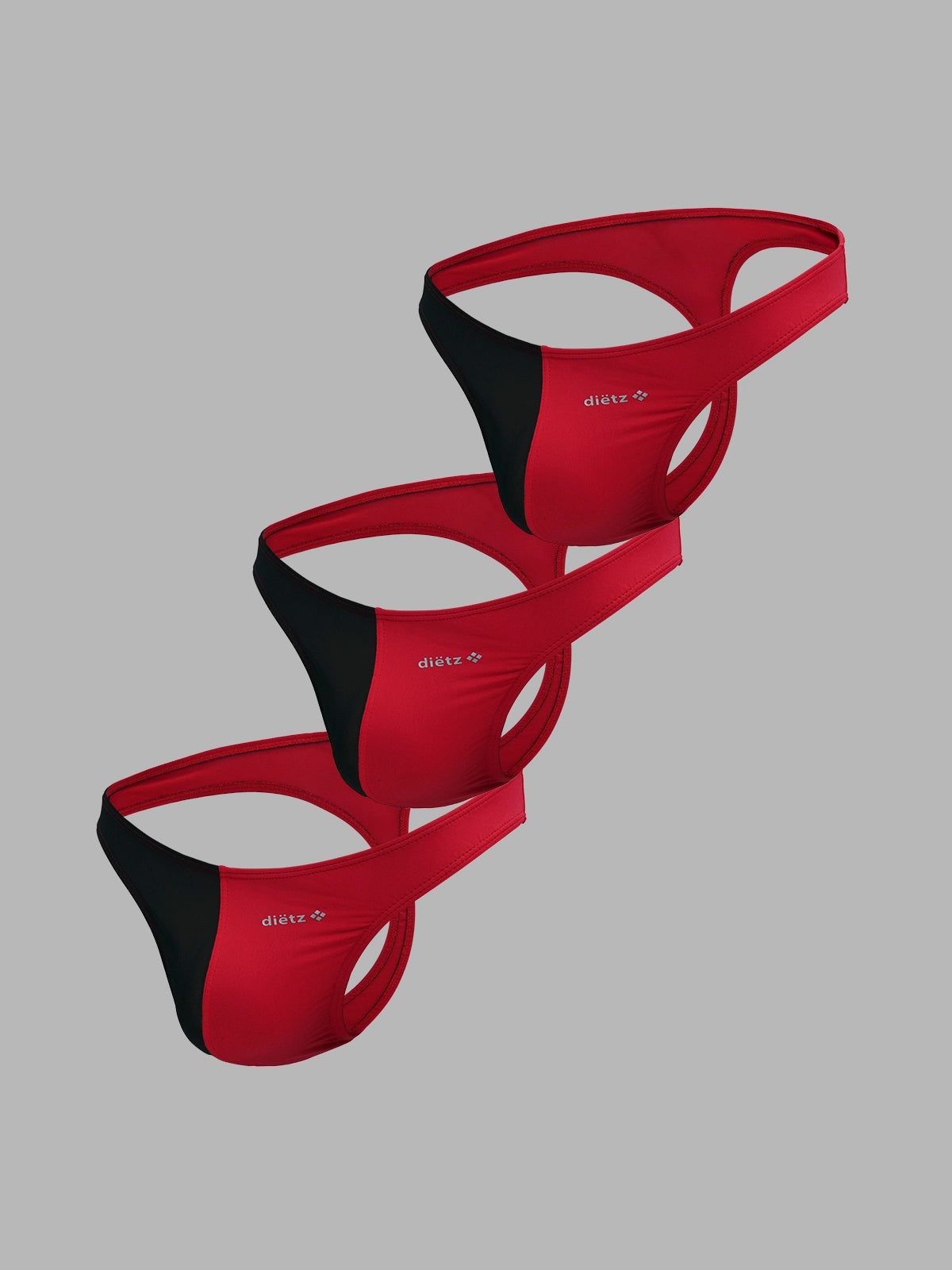 Set of 3 Red Harley Thongs