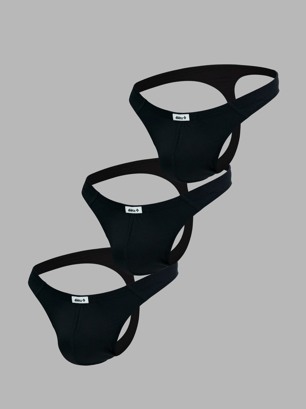 Set of 3 Black Warrior Thongs