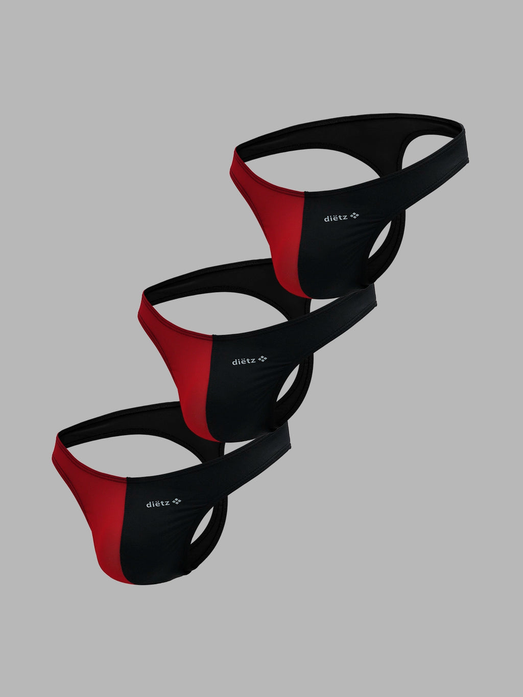 Set of 3 Black Harley Thongs