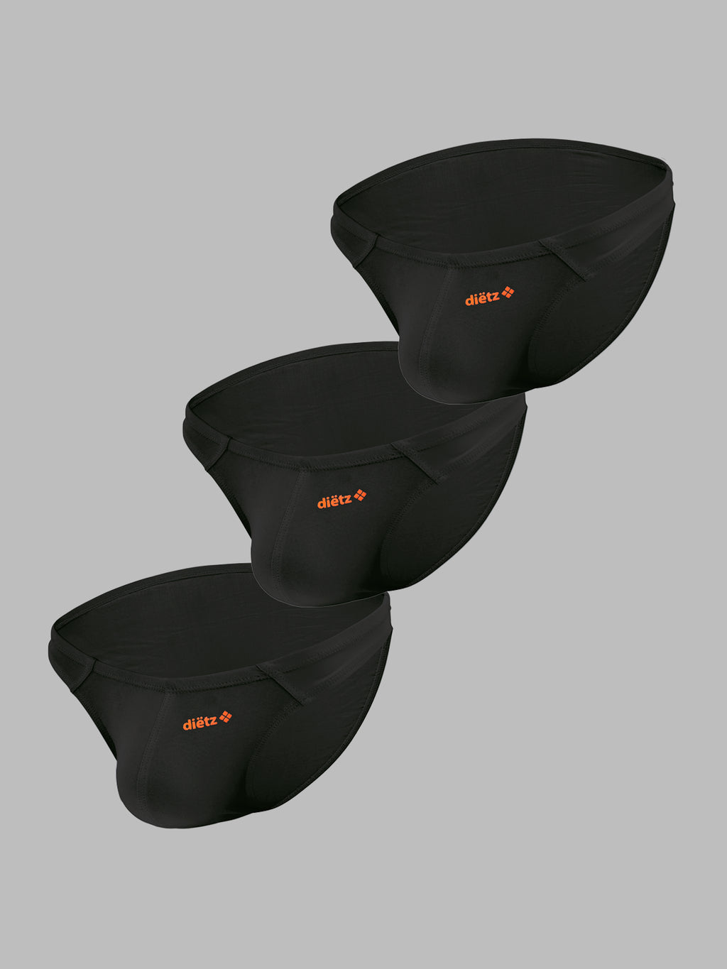 Set of 3 Black Lancer Briefs