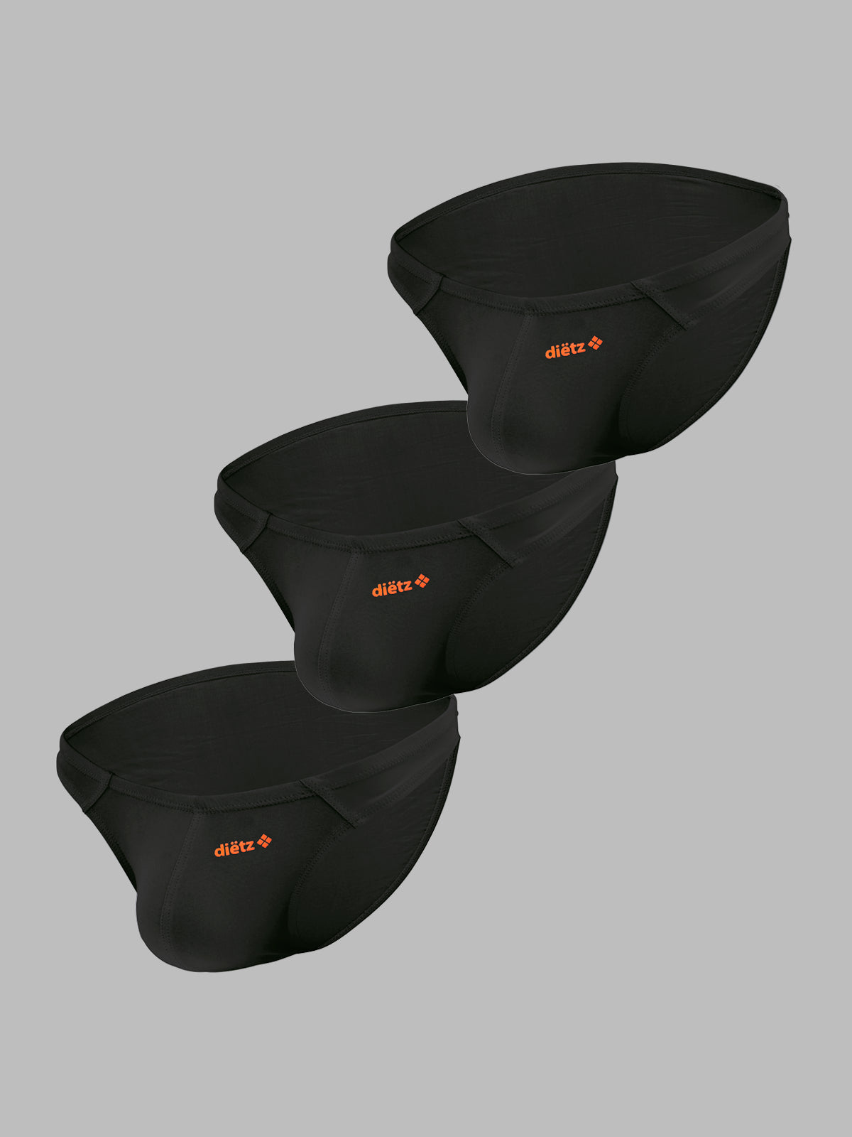 Set of 3 Black Lancer Briefs