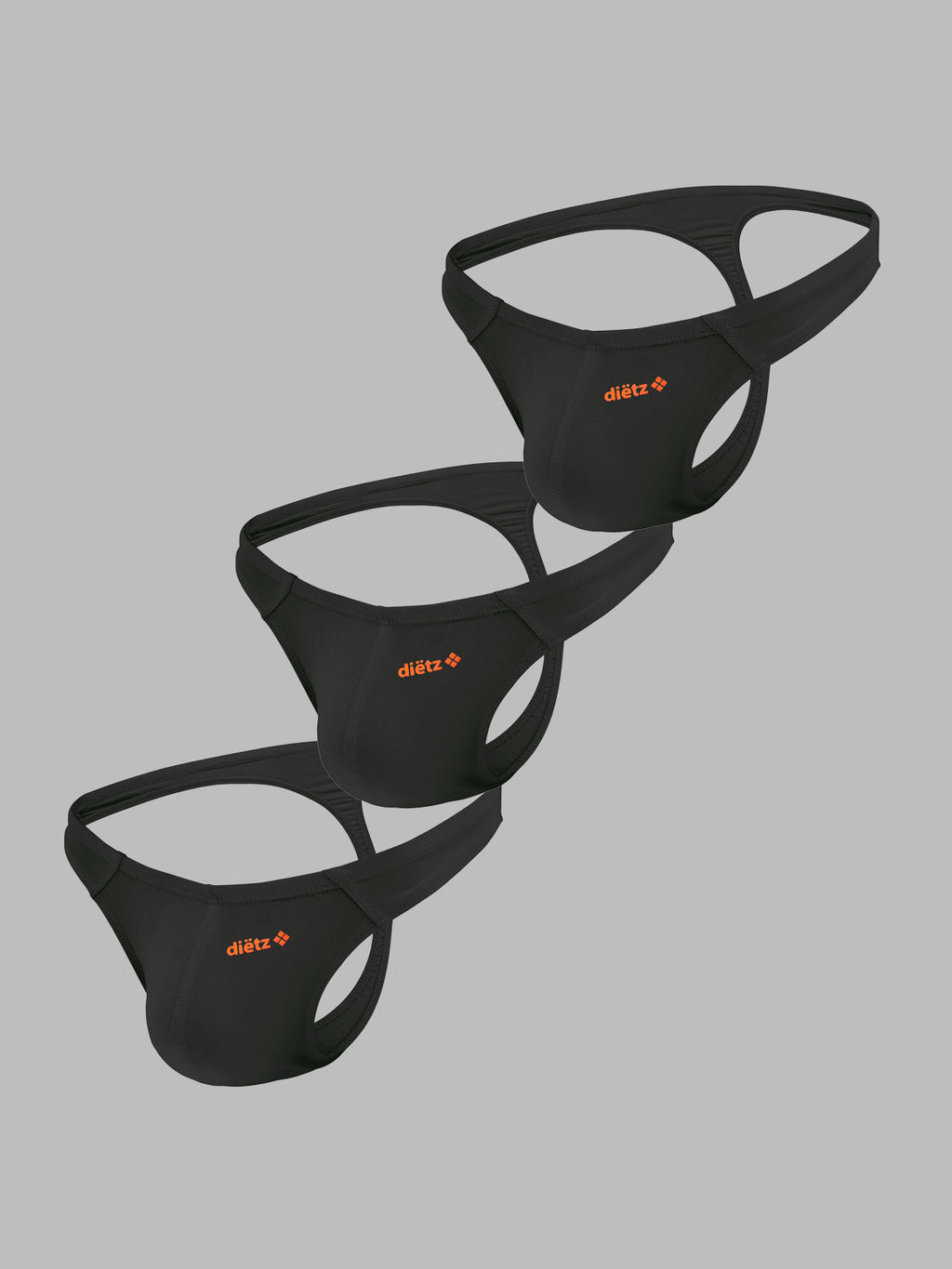 Set of 3 Lancer Black Thongs