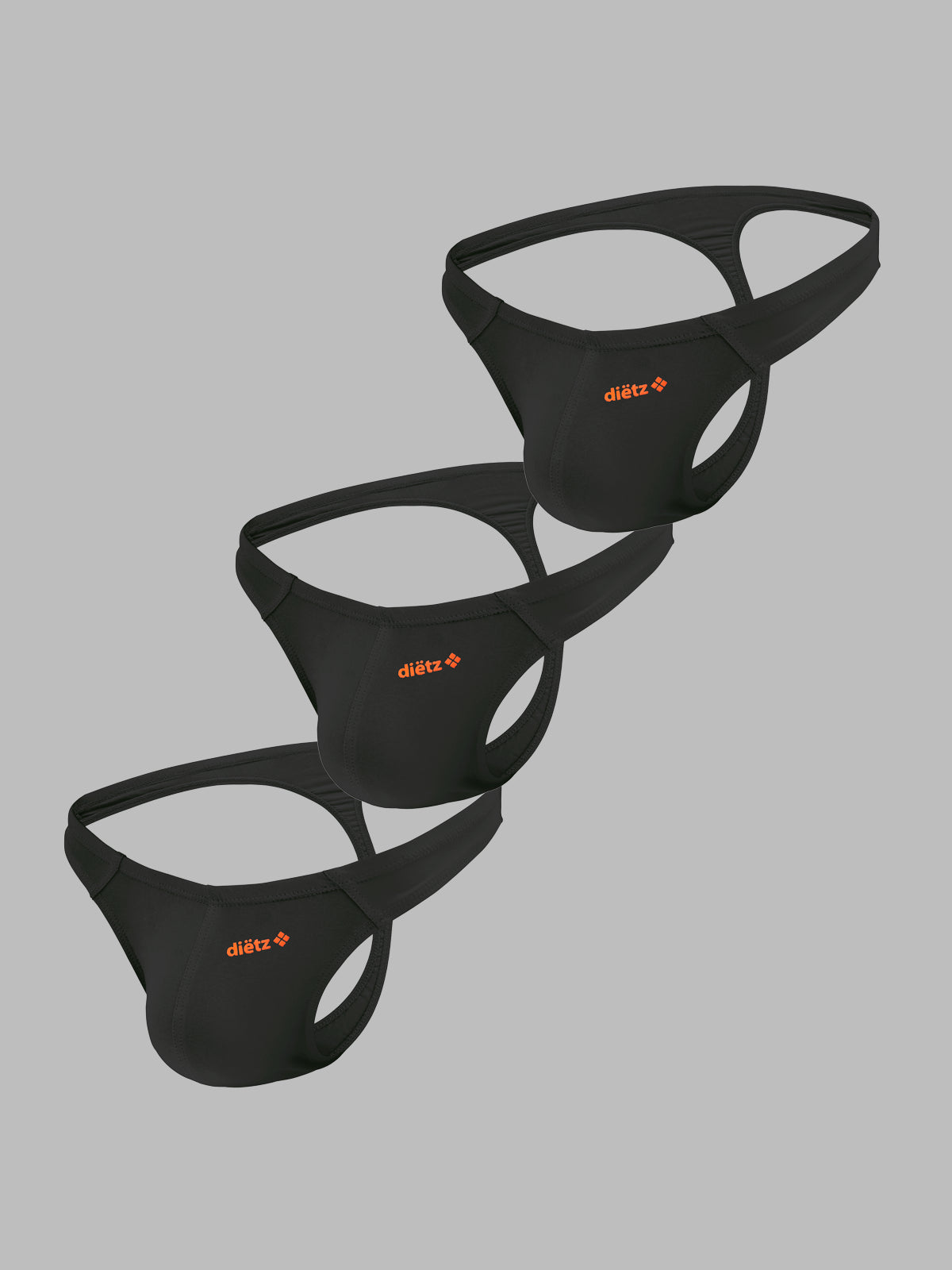 Set of 3 Lancer Black Thongs