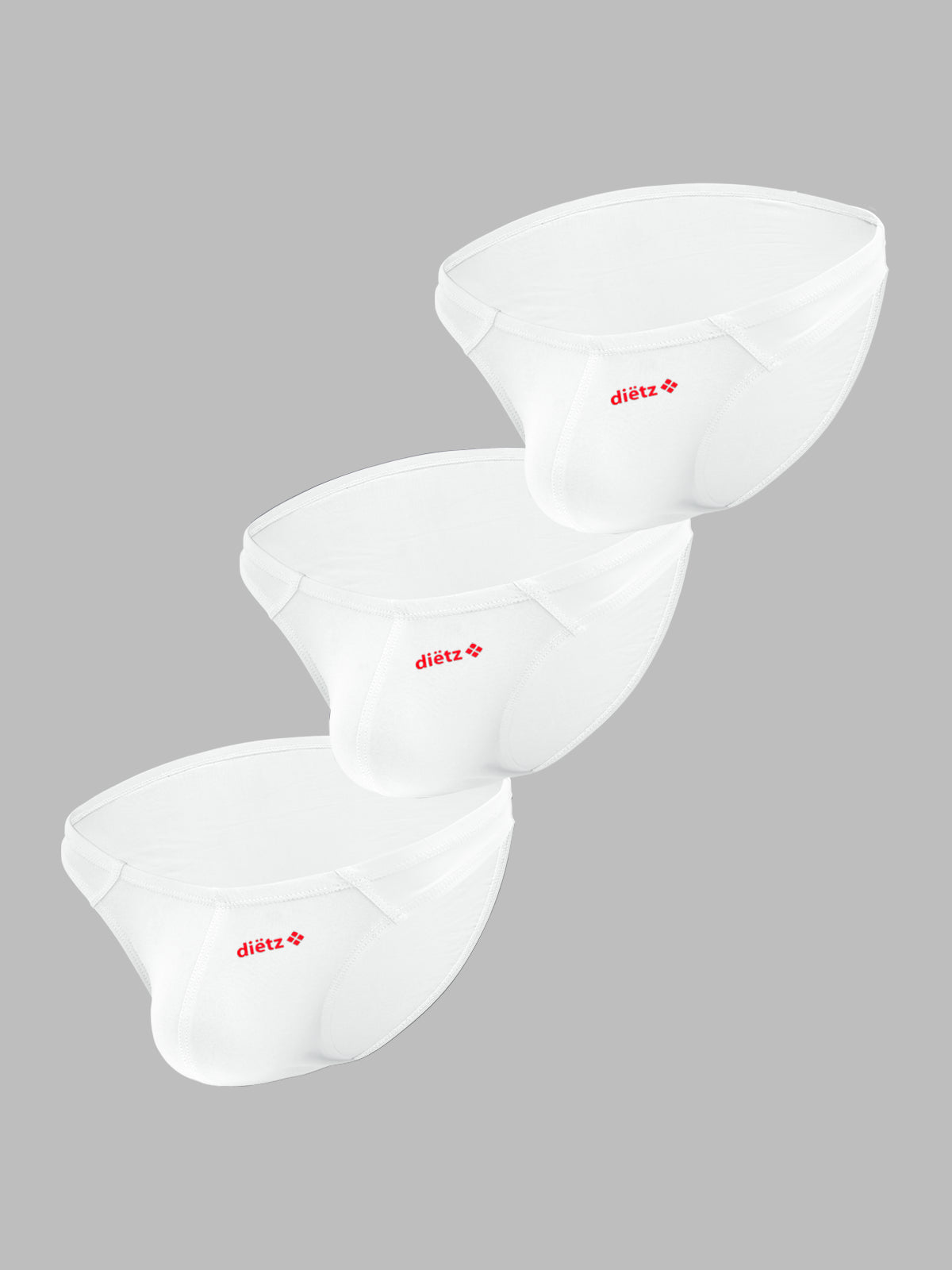 Set of 3 White Lancer Briefs