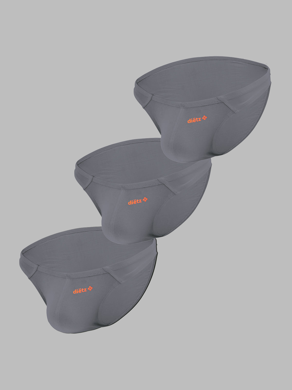Set of 3 Gray Lancer Briefs