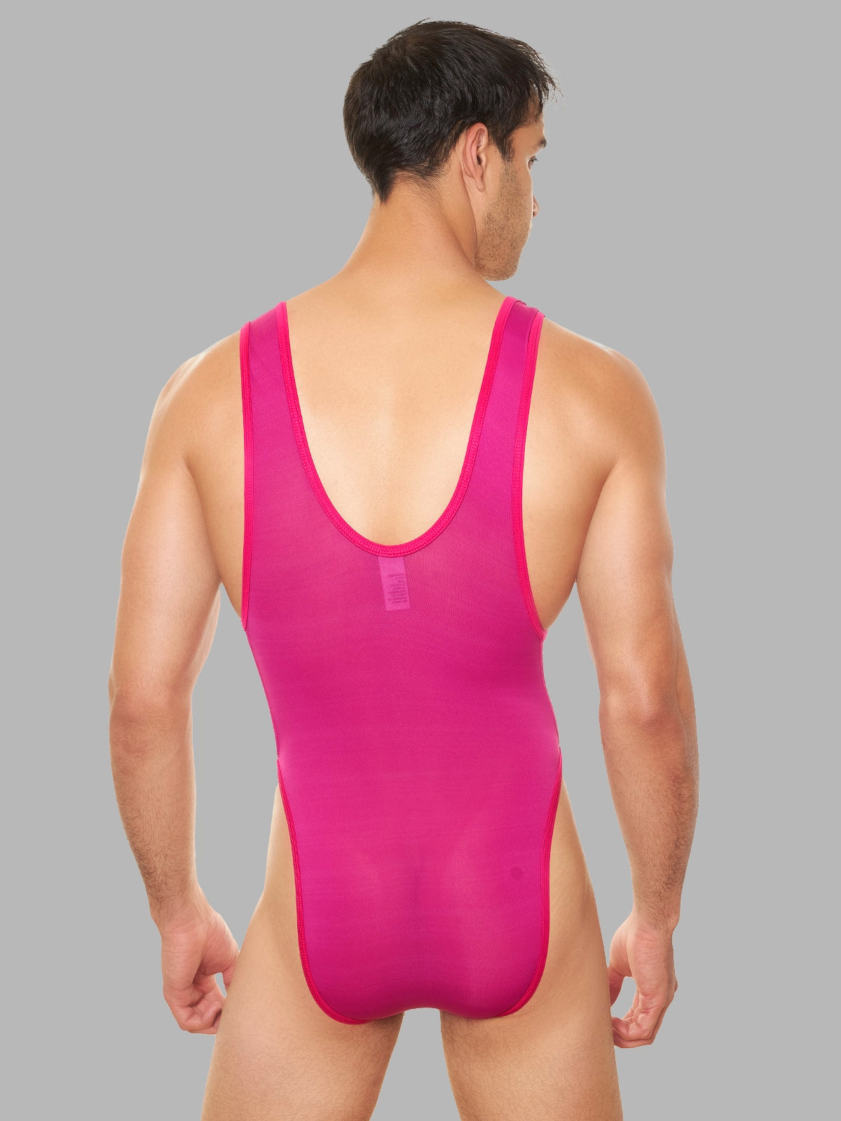 Body Silo Wrestler para Hombre Fucsia