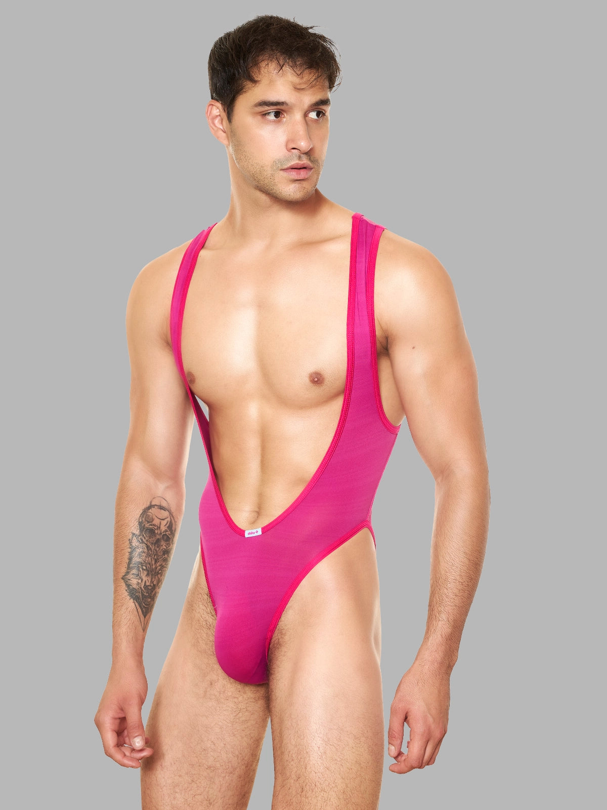 Body Silo Wrestler para Hombre Fucsia