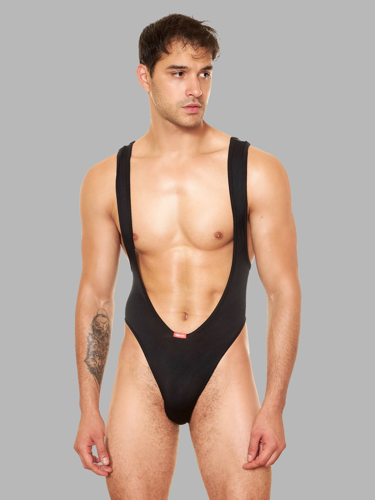 Body Silo Wrestler para Hombre Negro