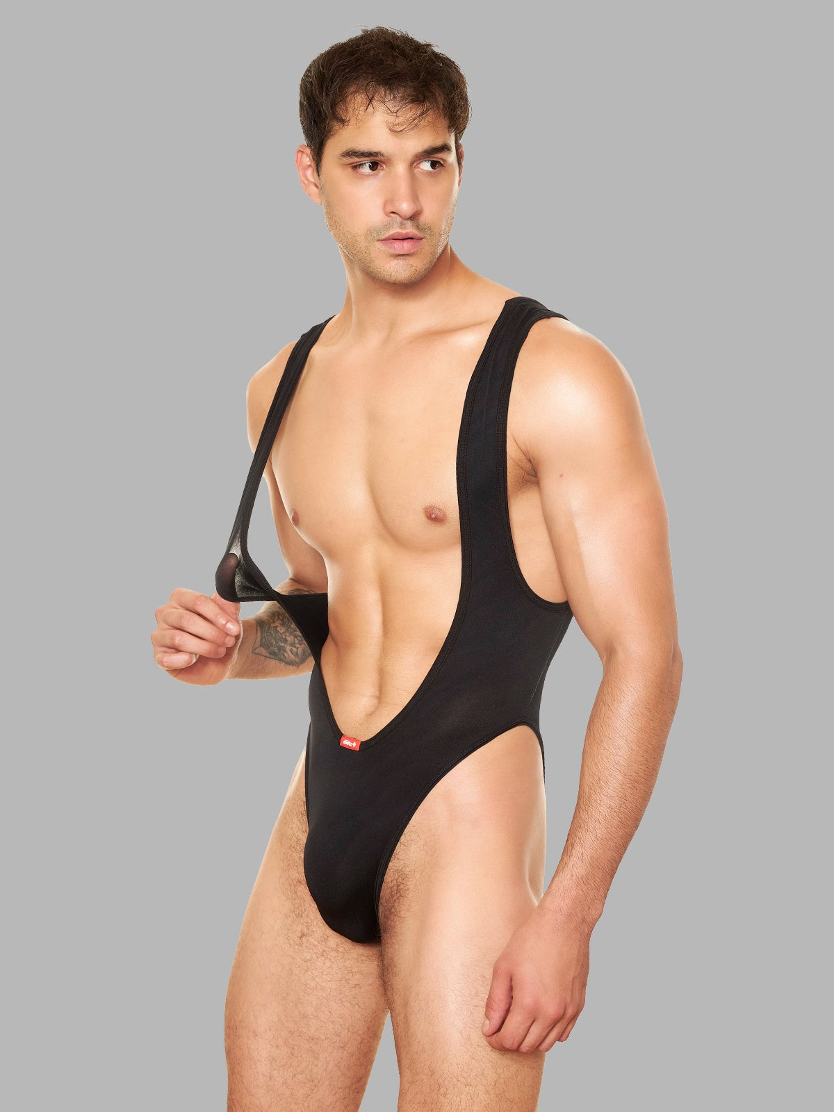 Body Silo Wrestler para Hombre Negro