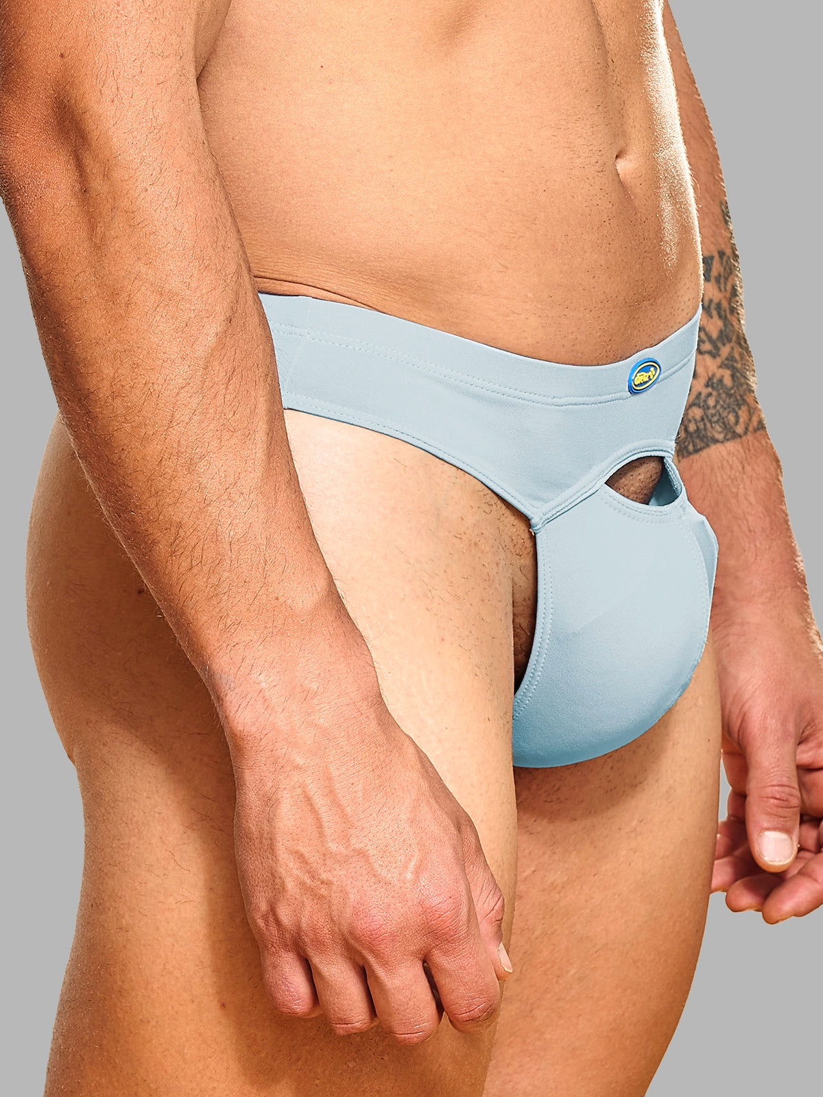 Light Blue Blaze Thong