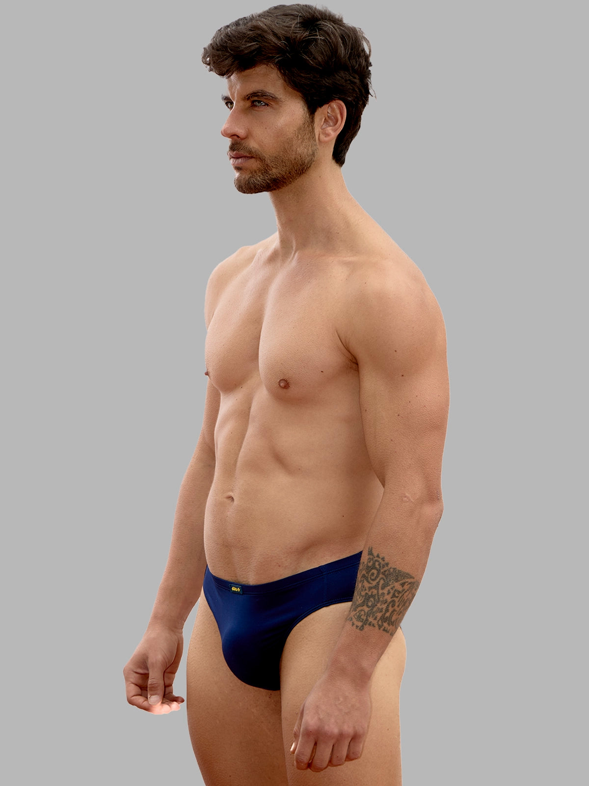 Navy blue cocktail trunks set