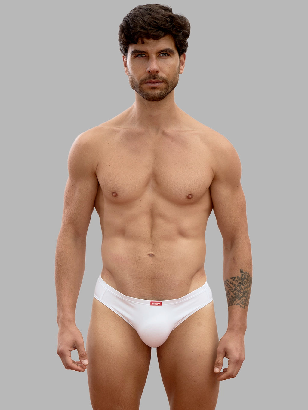 White Cocktail Briefs Set