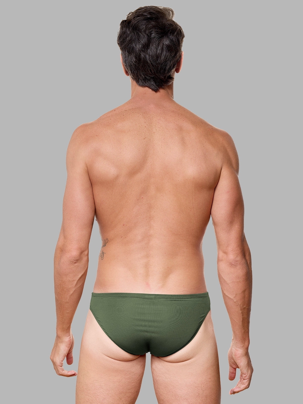 Set of 3 Konan Olive Green Briefs